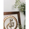 Allah - Handmade Wall Art - Framed - Sequin Work