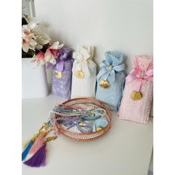 Premium Prayer Set with Lace Pouch- Musallah / Janamaz - Tasbih /Misbah