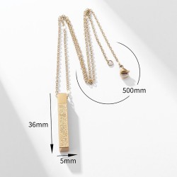 Zeba Ayatul Kursi Necklace (Pendant and Chain Set) -  Gold Colour