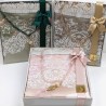 Satin Padded Prayer Set - Gift Pack Musallah + Crystal Tasbih