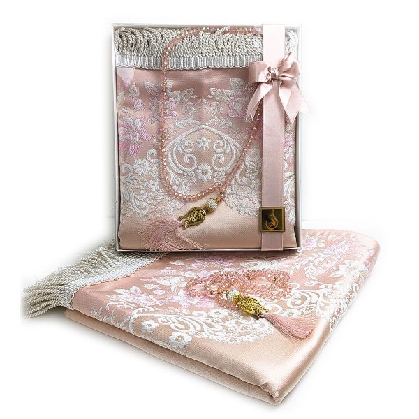 Padded Prayer Mat - Satin - Pastel Colours - Gift Pack - Gift Bag