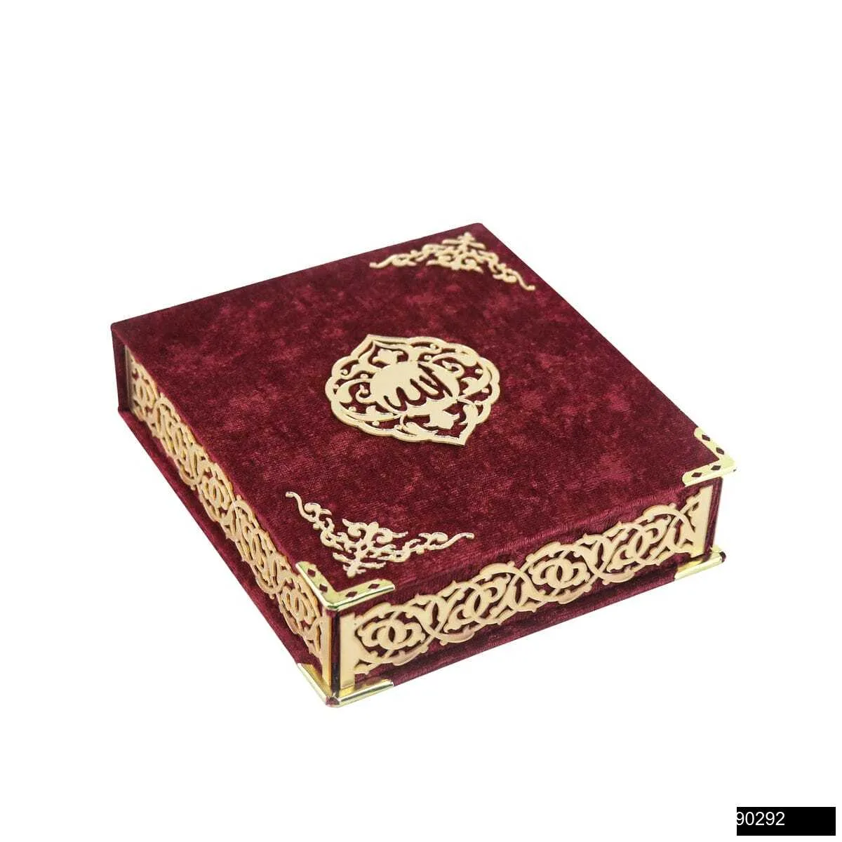 Quran and Tasbih in a Velvet Box - Quran Gift Set - Image 3