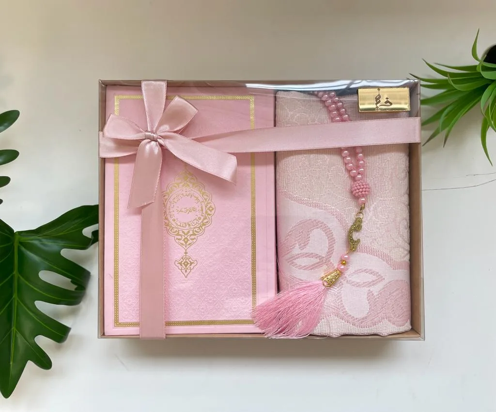 Quran Gift Set with Musallah and Tasbih (Sukoon) - Image 2