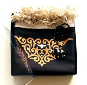 Kaaba Kiswah - Musallah and Tasbih in a Box