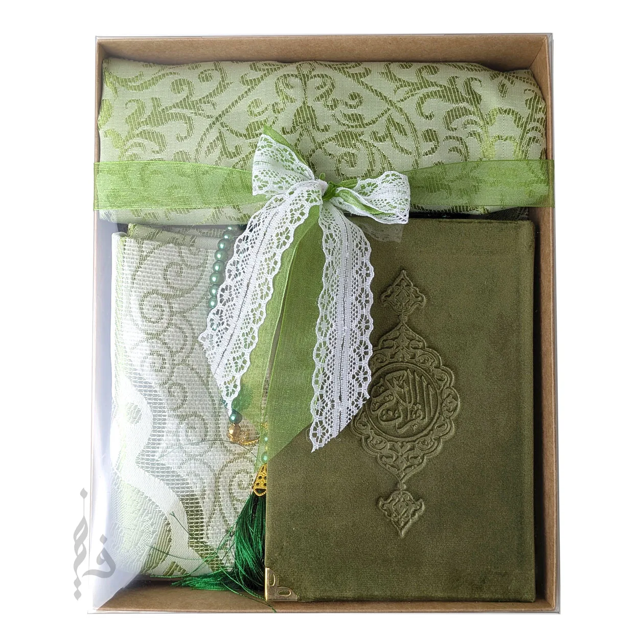 Quran Prayer Mat Tasbih Gift Set - Umrah Gift - Ramadan Gift - Image 6