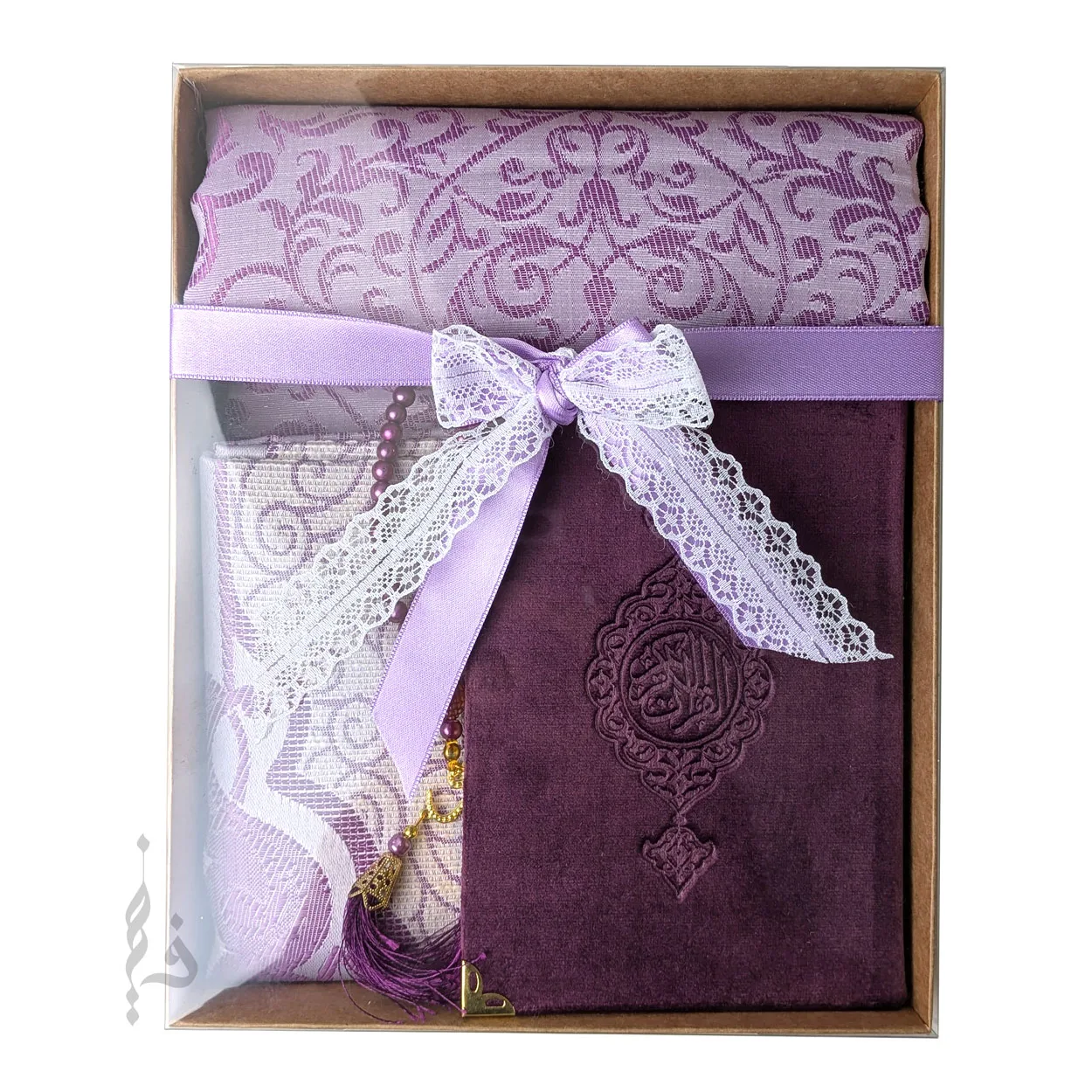Quran Prayer Mat Tasbih Gift Set - Umrah Gift - Ramadan Gift - Image 5